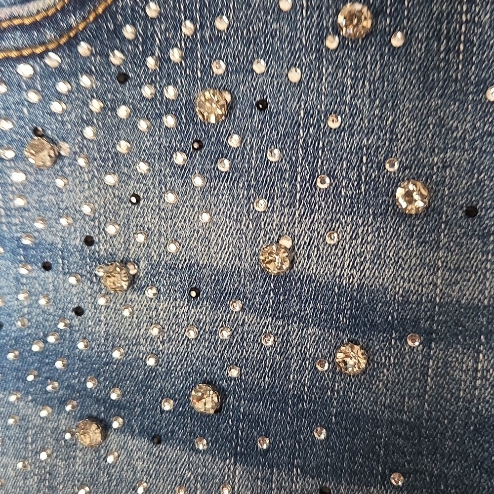 EUC! Vocal Bling Crystals Jeans Stretch
